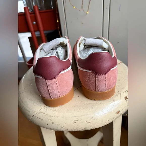 Gola Women's Elan Leather Sneaker Terracotta/ Off White/Red Ochre - Picture 11 of 16